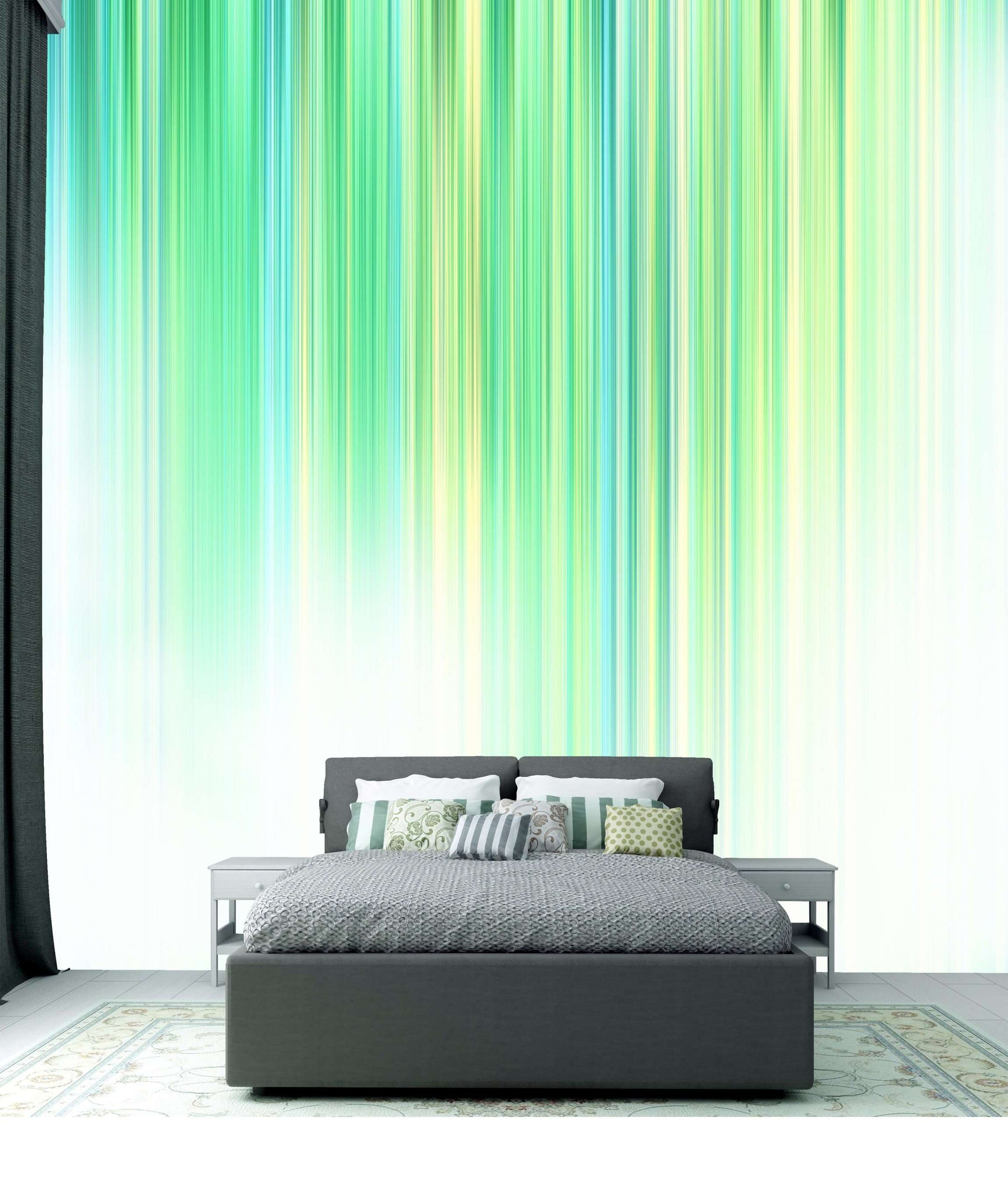 Samolepilne stenske Fototapeta Fading green stripes SW295-Life-decor.si