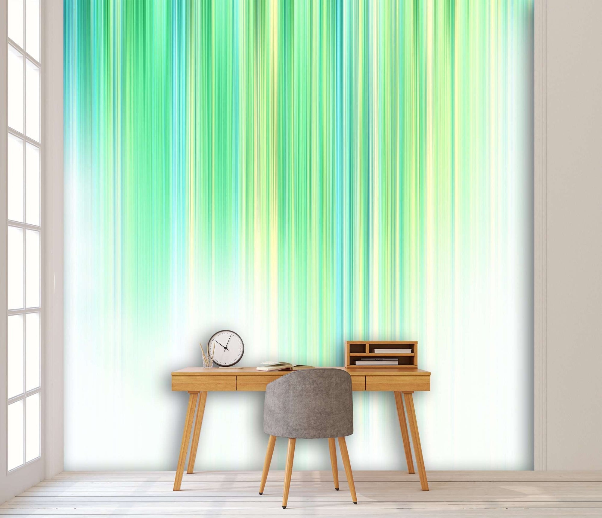 Samolepilne stenske Fototapeta Fading green stripes SW295-Life-decor.si