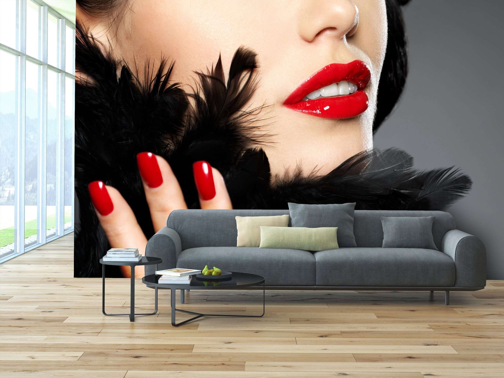 Samolepilne stenske Fototapeta Fashion red nails SW141-Life-decor.si