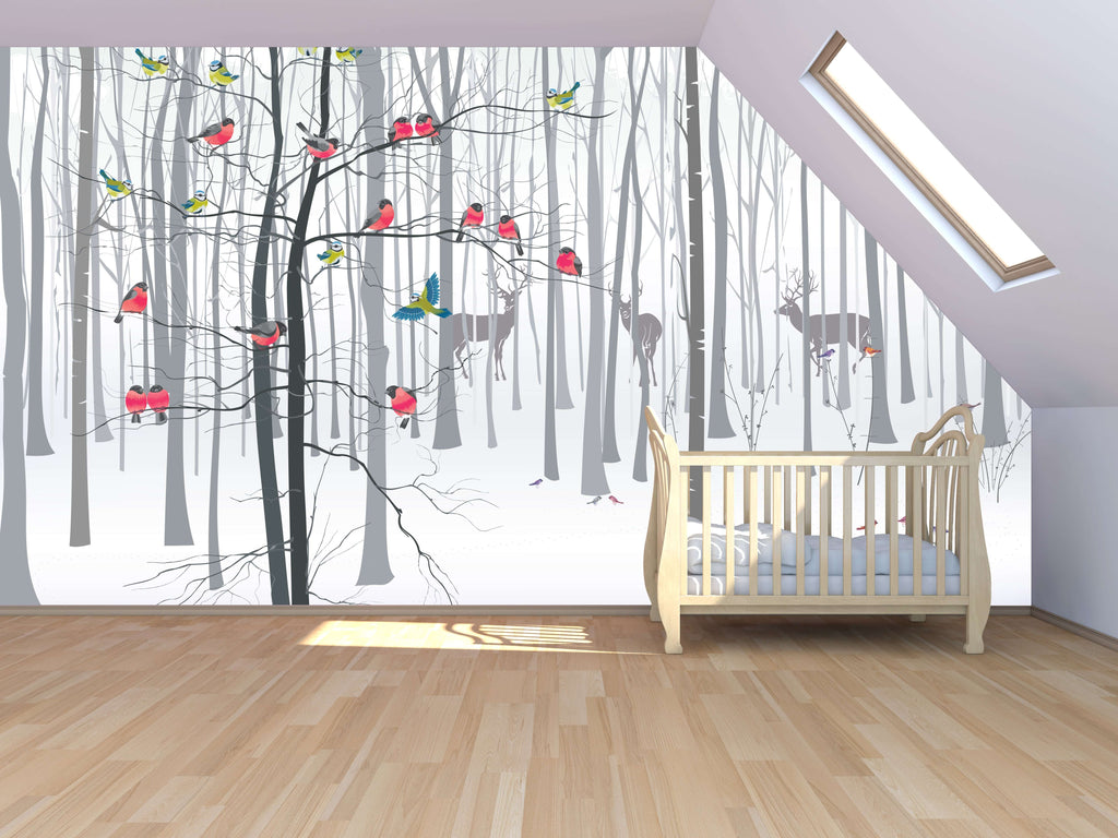 Samolepilne stenske Fototapeta Forest illustration SW547-Life-decor.si