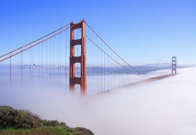 Samolepilne stenske Fototapeta Golden Gate Bridge SW011-Life-decor.si