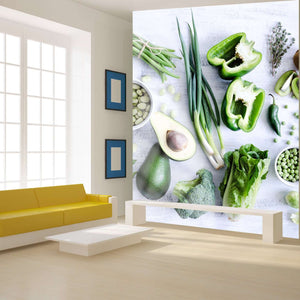 Samolepilne stenske Fototapeta Green vegetables SW186-Life-decor.si