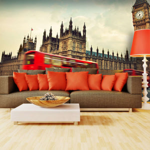 Samolepilne stenske Fototapeta London Red bus SW036-Life-decor.si