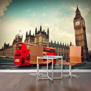 Samolepilne stenske Fototapeta London Red bus SW036-Life-decor.si