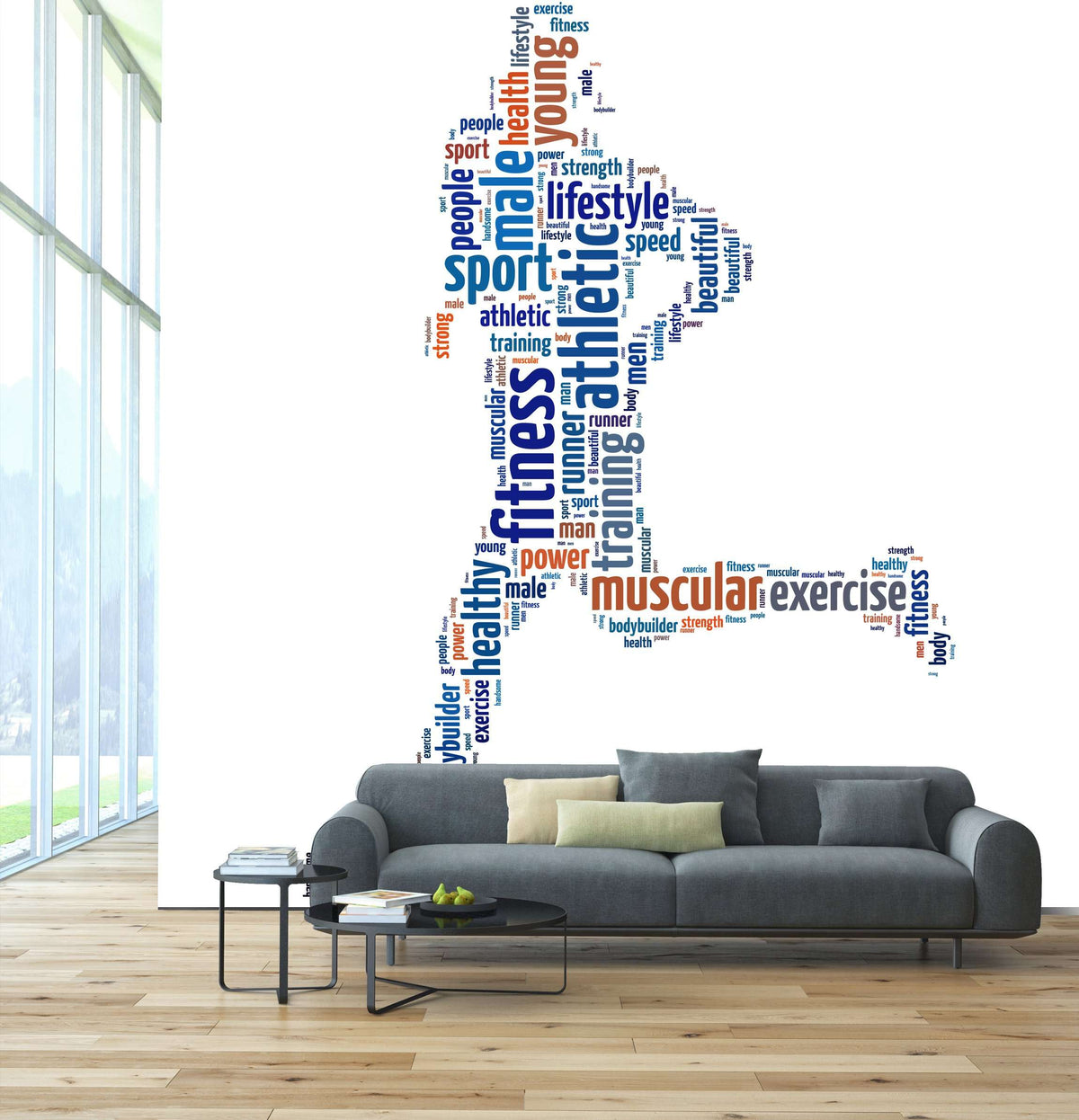 Samolepilne stenske Fototapeta Man running SW143-Life-decor.si