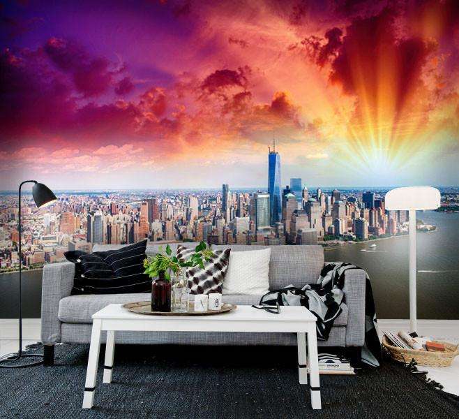 Samolepilne stenske Fototapeta New York red skyline SW362-Life-decor.si