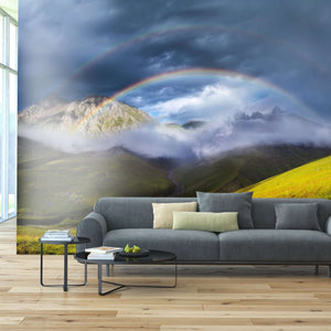 Samolepilne stenske Fototapeta Rainbow in mountain valley SW253-Life-decor.si