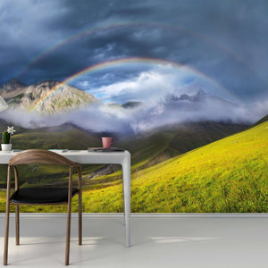 Samolepilne stenske Fototapeta Rainbow in mountain valley SW253-Life-decor.si