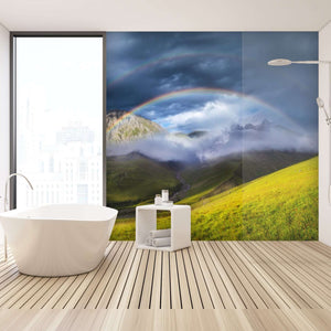 Samolepilne stenske Fototapeta Rainbow in mountain valley SW253-Life-decor.si