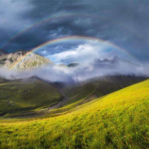 Samolepilne stenske Fototapeta Rainbow in mountain valley SW253-Life-decor.si