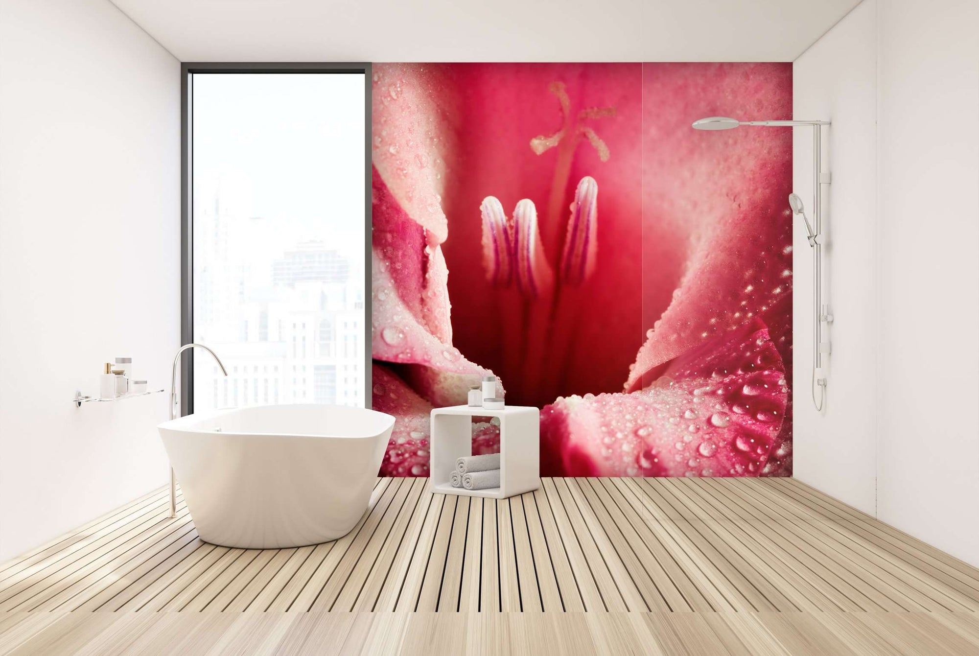 Samolepilne stenske Fototapeta Red flower SW265-Life-decor.si