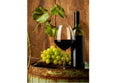 Samolepilne stenske Fototapeta Red wine and grapes SW430-Life-decor.si