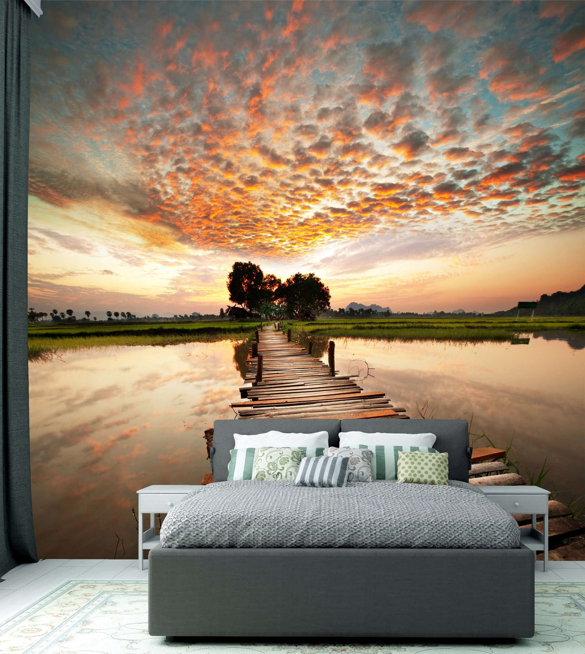 Samolepilne stenske Fototapeta River on sunset SW247-Life-decor.si