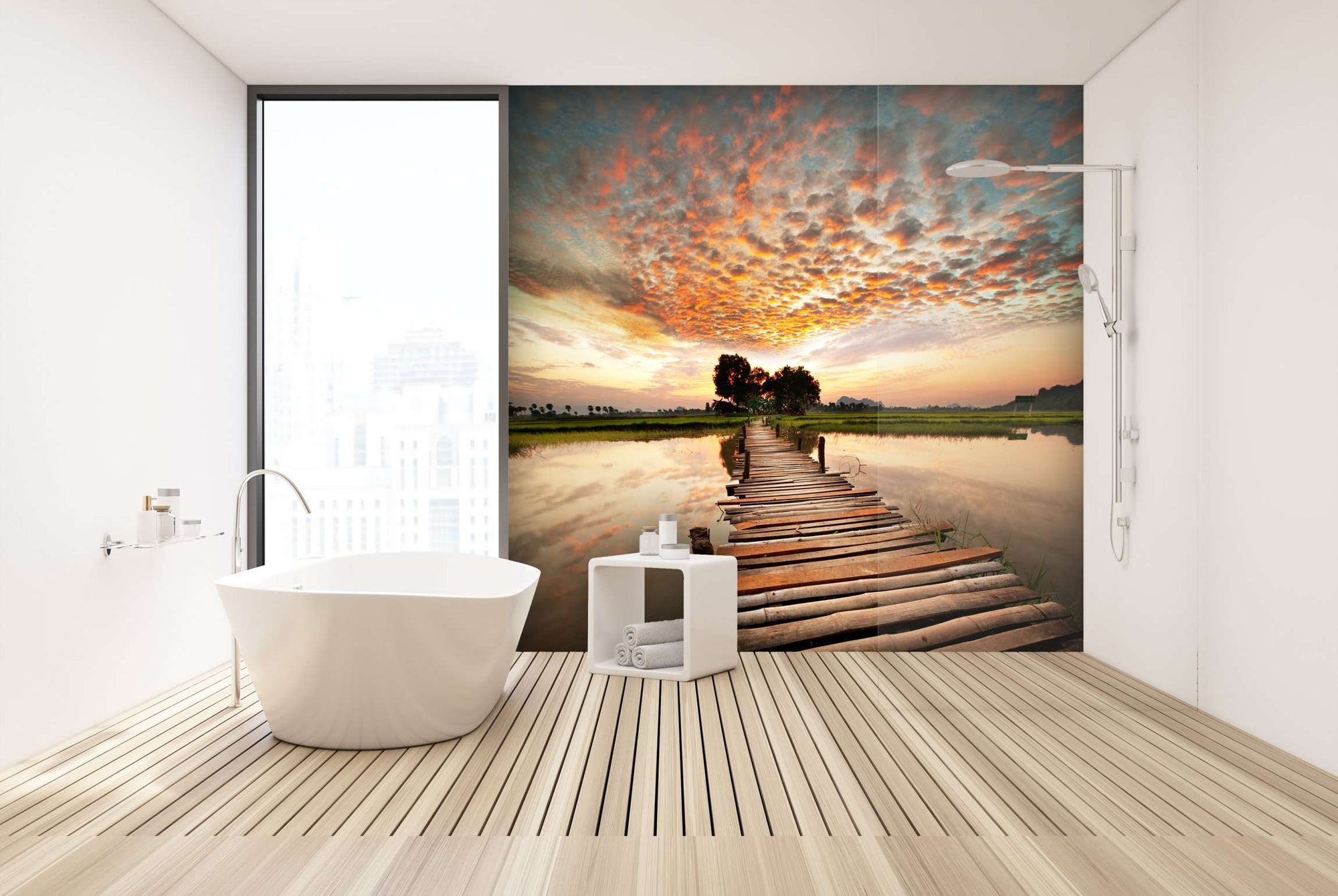 Samolepilne stenske Fototapeta River on sunset SW247-Life-decor.si