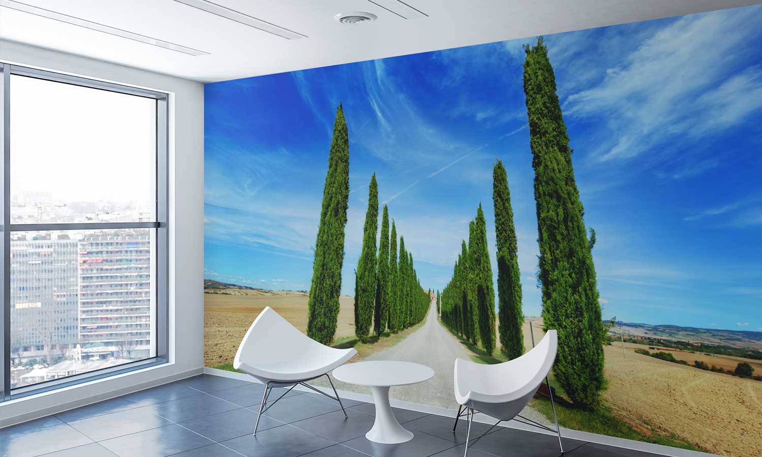 Samolepilne stenske Fototapeta Road in Tuscany - SW514-Life-decor.si