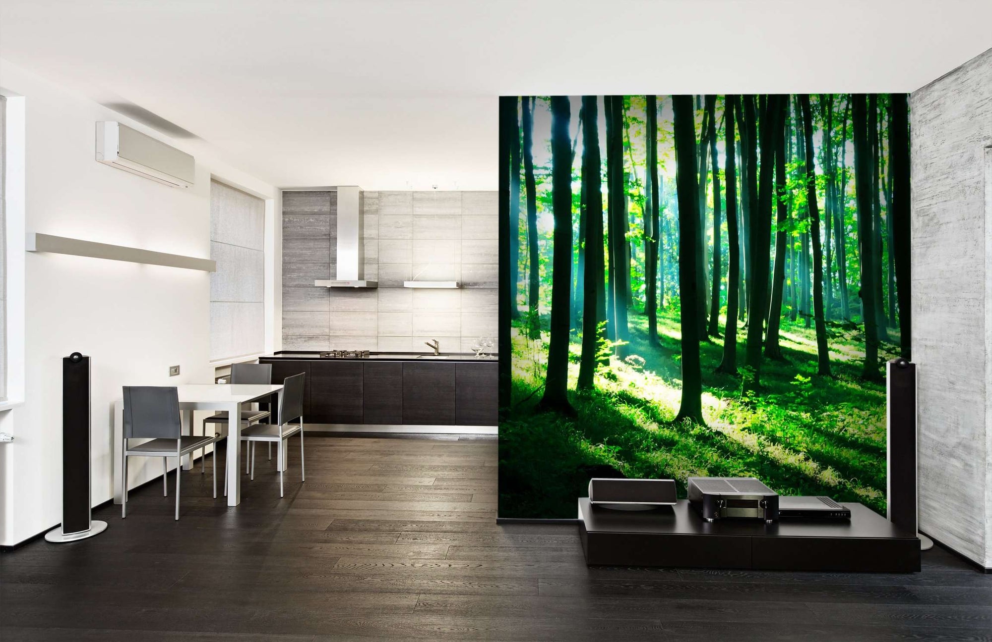 Samolepilne stenske Fototapeta Sunshine in the green forest SW127-Life-decor.si