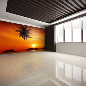 Samolepilne stenske Fototapeta Tropical beach at sunset SW209-Life-decor.si