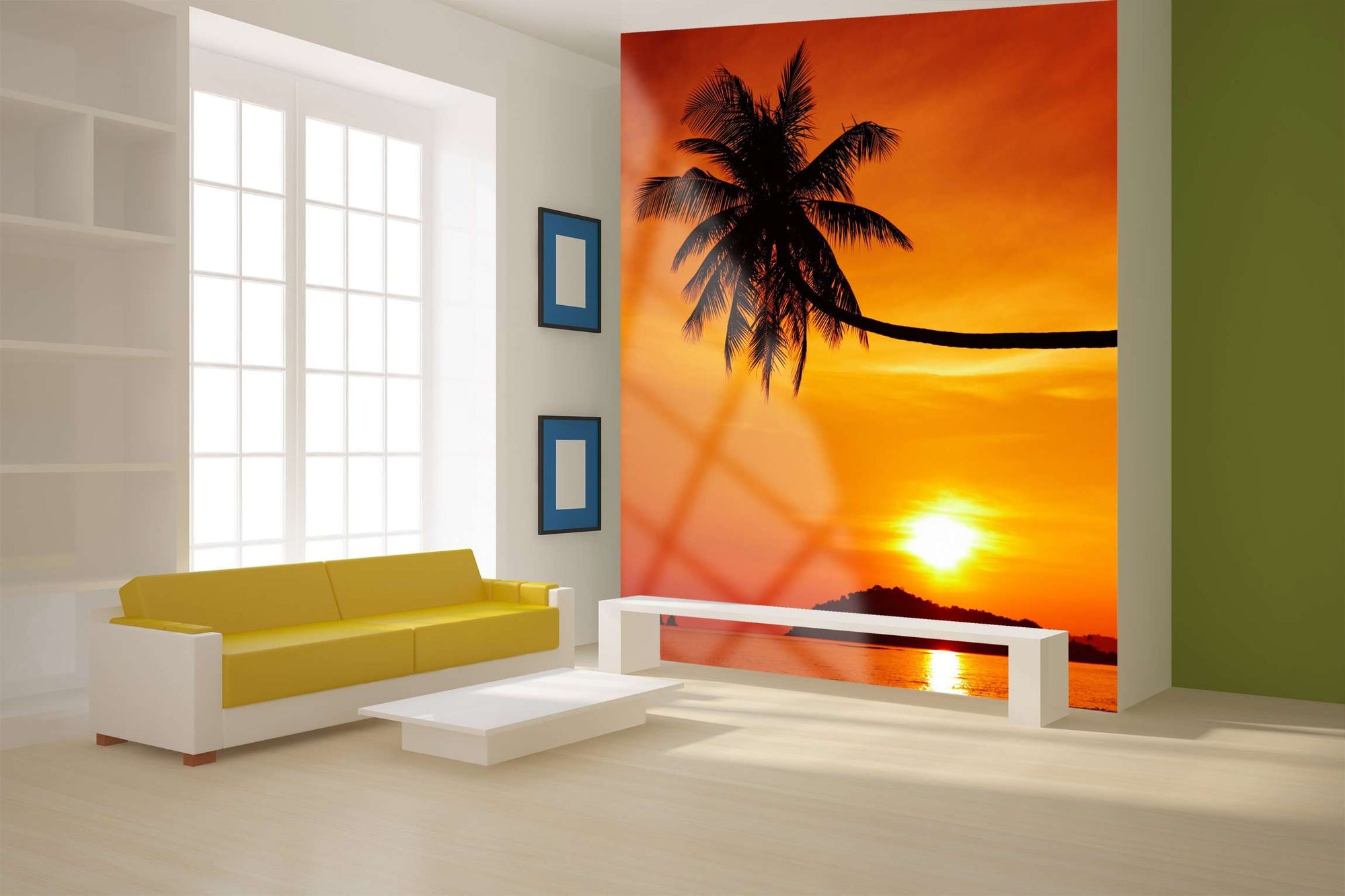 Samolepilne stenske Fototapeta Tropical beach at sunset SW209-Life-decor.si