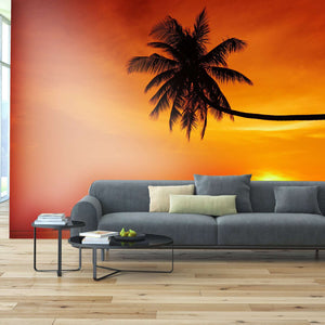 Samolepilne stenske Fototapeta Tropical beach at sunset SW209-Life-decor.si