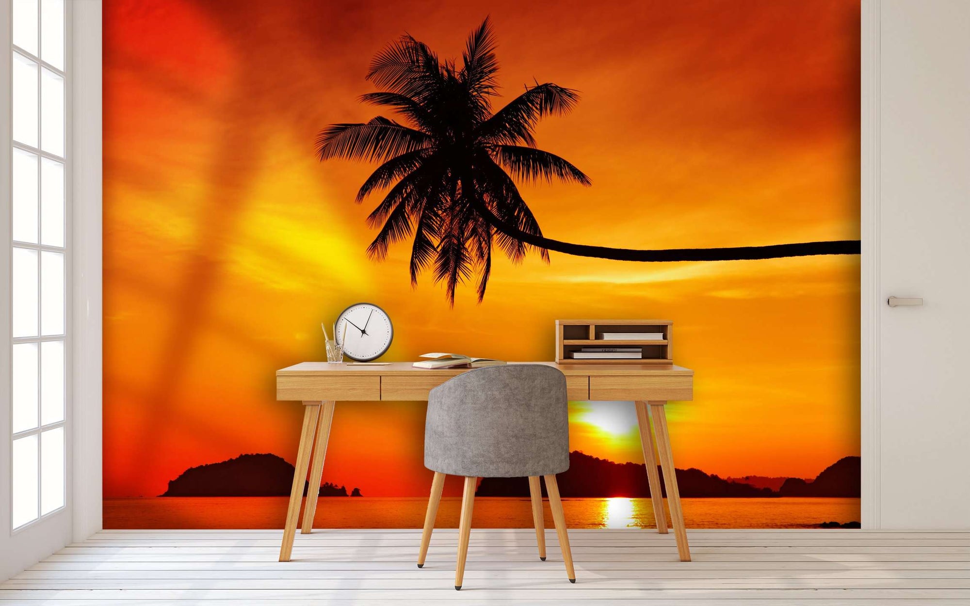 Samolepilne stenske Fototapeta Tropical beach at sunset SW209-Life-decor.si