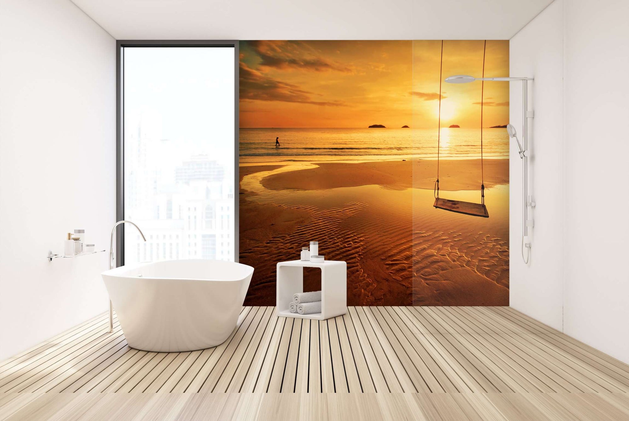 Samolepilne stenske Fototapeta Tropical colorful sunset SW296-Life-decor.si