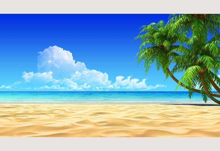 Samolepilne stenske Fototapeta Tropical sand SW066-Life-decor.si