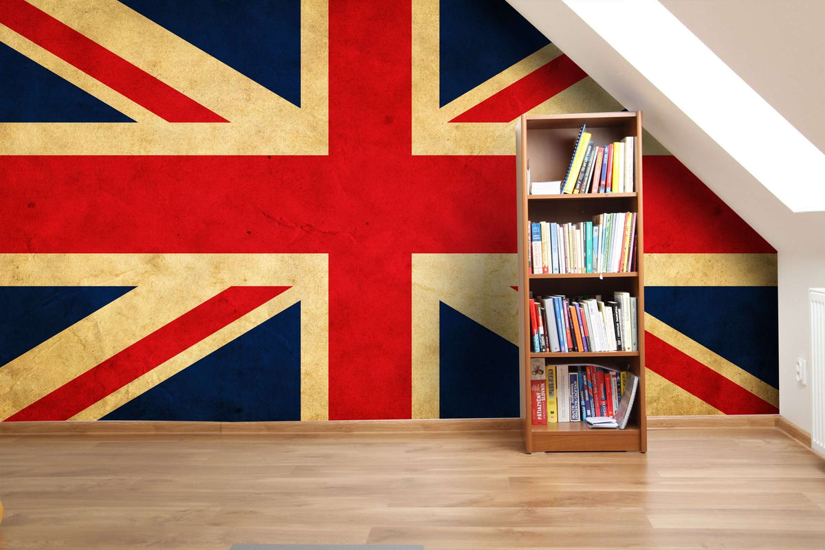 Samolepilne stenske Fototapeta UK grunge flag SW136-Life-decor.si