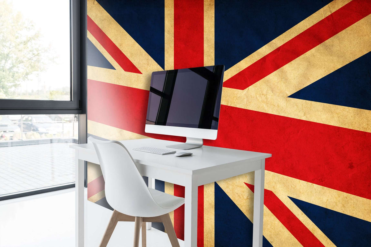 Samolepilne stenske Fototapeta UK grunge flag SW136-Life-decor.si