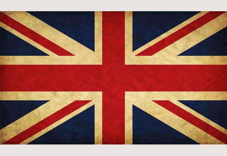 Samolepilne stenske Fototapeta UK grunge flag SW136-Life-decor.si