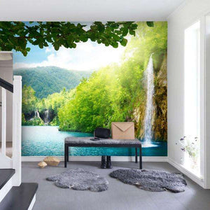 Samolepilne stenske Fototapeta Waterfall in deep forest SW193-Life-decor.si