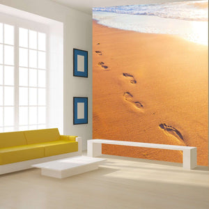 Samolepilne stenske Fototapeta Wave and footsteps SW203-Life-decor.si