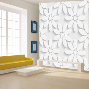 Samolepilne stenske Fototapeta White 3D flower SW560-Life-decor.si