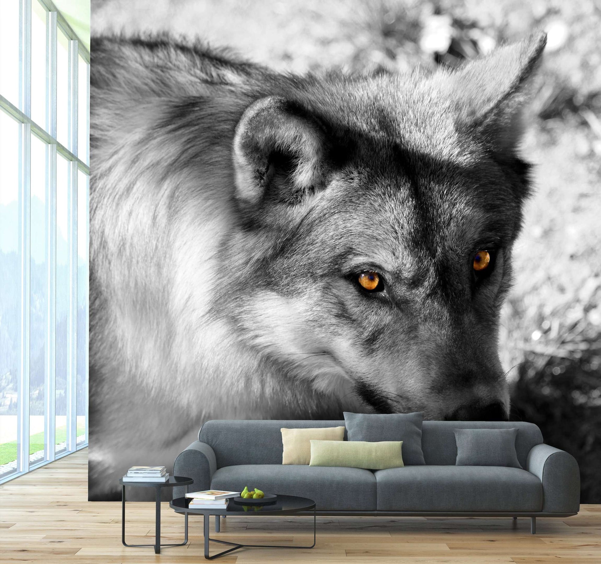 Samolepilne stenske Fototapeta Wolf look SW058-Life-decor.si