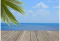 Samolepilne stenske Fototapeta Wood plank over beach SW323-Life-decor.si
