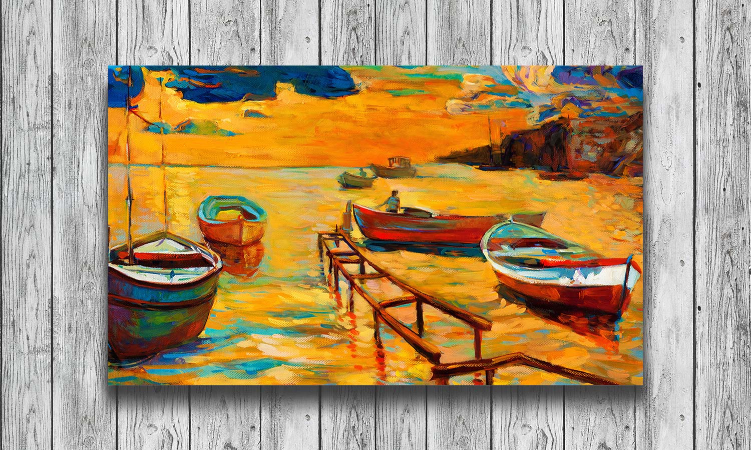 Slika za na steno Boats in sea - AP145-Life-decor.si