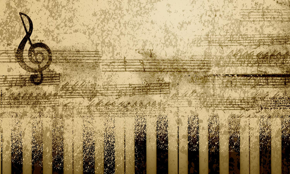 Slika za na steno Music Note, stenska poslikava za dnevnu ili spavaću sobu, AP224-Life-decor.si