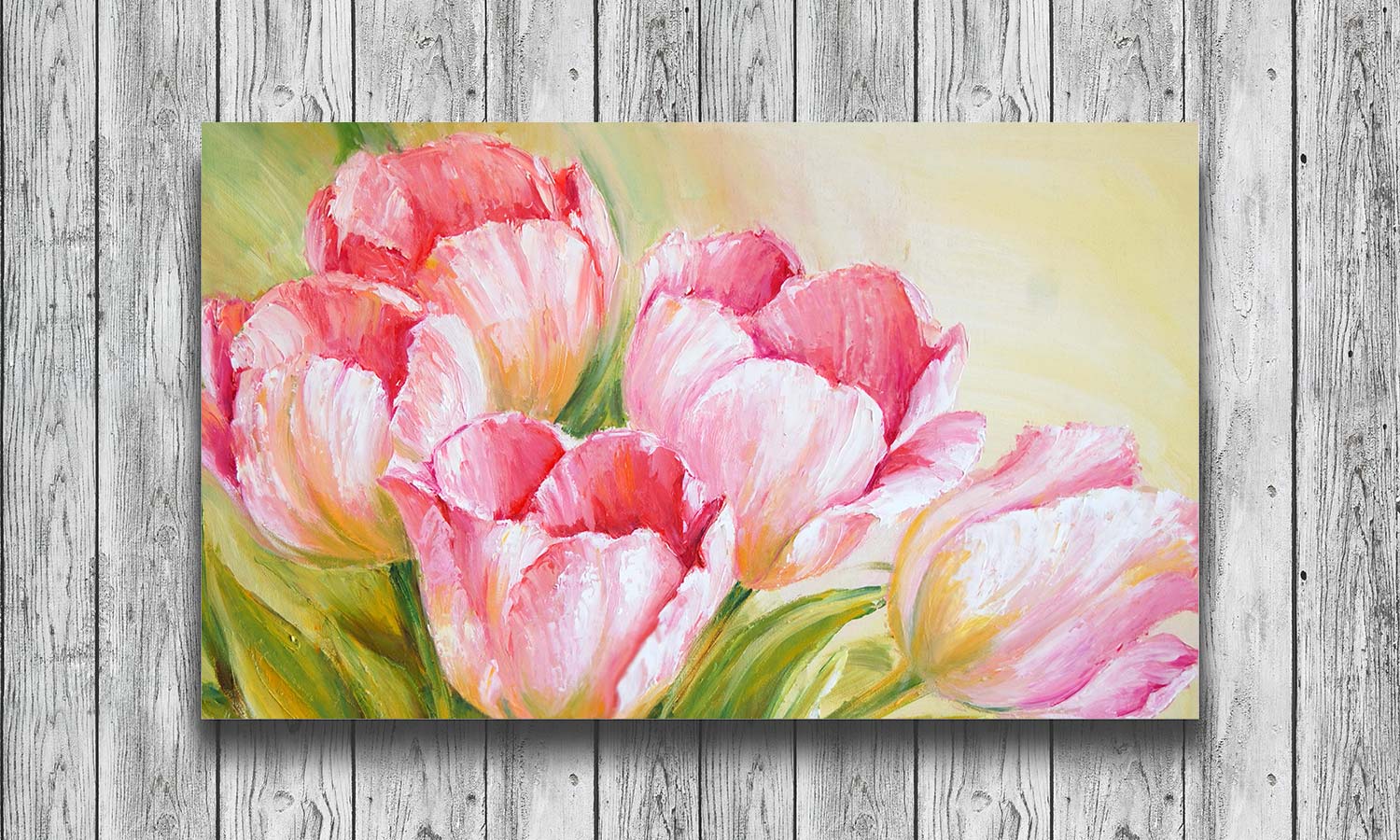 Slika za na steno Oil Painting tulips - AP160-Life-decor.si