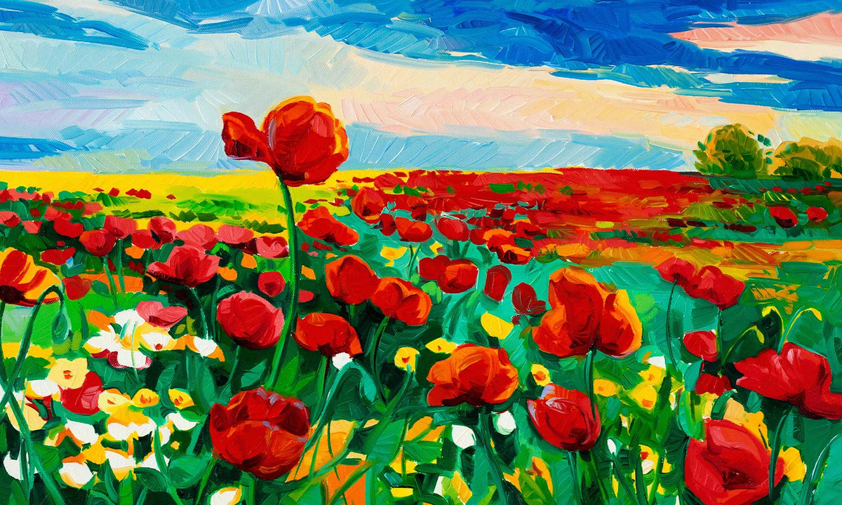 Slika za na steno Poppy fields - AP144-Life-decor.si