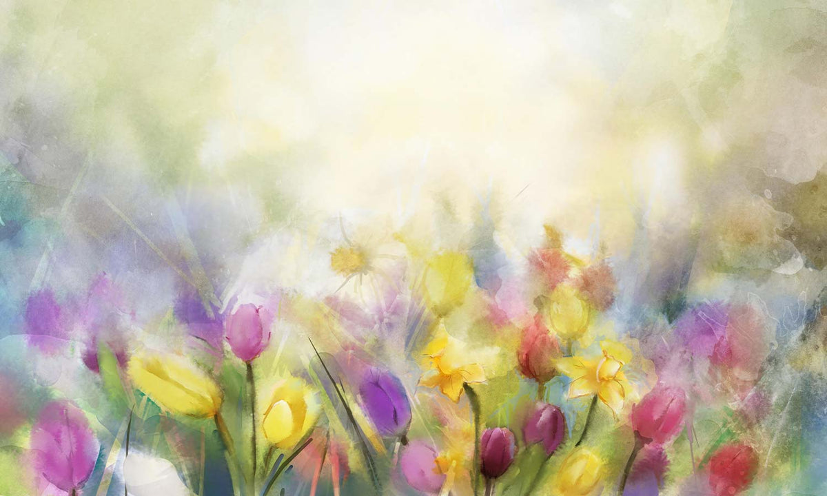 Slika za na steno Watercolor flowers - AP152-Life-decor.si