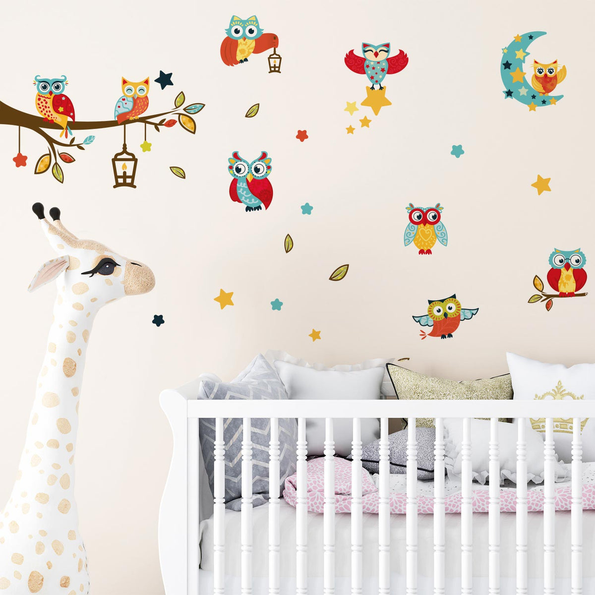 Stenske nalepke  Sove, Owl - DWS008