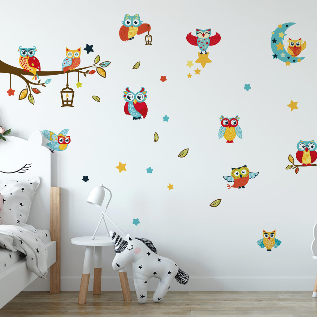 Stenske nalepke  Sove, Owl - DWS008