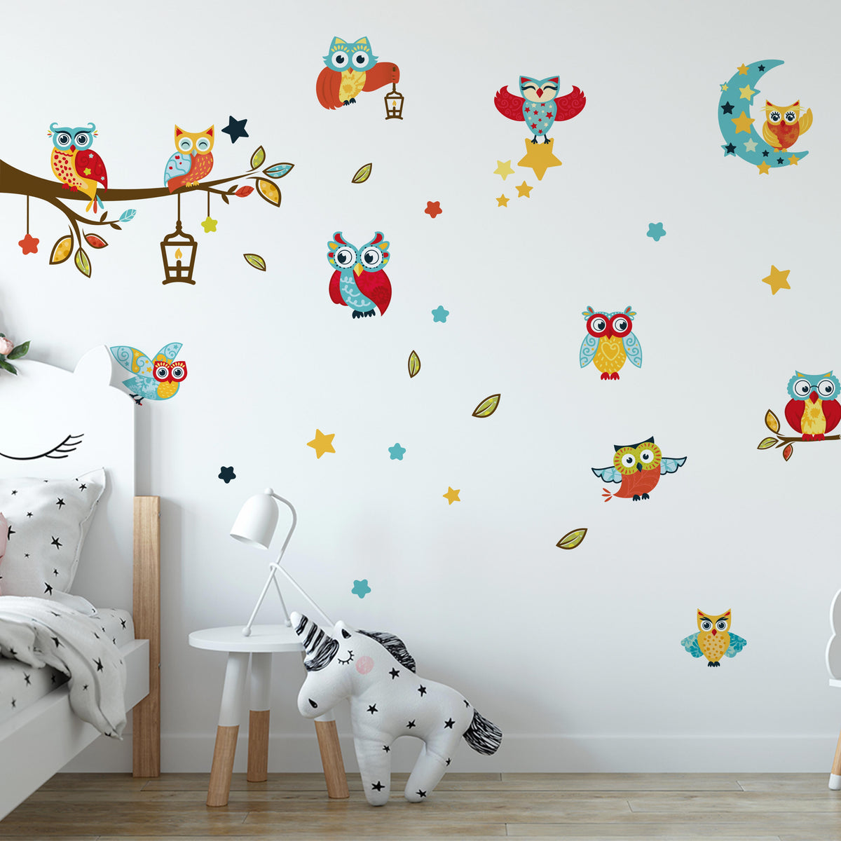 Stenske nalepke  Sove, Owl - DWS008