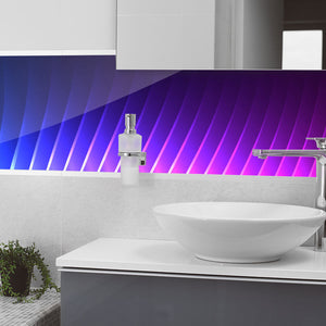 Stakla za kuhinje Blue Light purple - PVC plošče / Pleksi steklo - s tiskom za kuhinjo, Zidne obloge PKU272-Life-decor.si