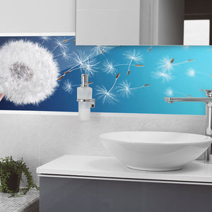 Stakla za kuhinje Dandelion field - PVC plošče / Pleksi steklo - s tiskom za kuhinjo, Zidne obloge PKU279-Life-decor.si