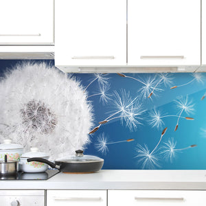 Stakla za kuhinje Dandelion field - PVC plošče / Pleksi steklo - s tiskom za kuhinjo, Zidne obloge PKU279-Life-decor.si