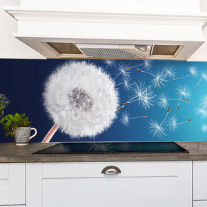 Stakla za kuhinje Dandelion field - PVC plošče / Pleksi steklo - s tiskom za kuhinjo, Zidne obloge PKU279-Life-decor.si