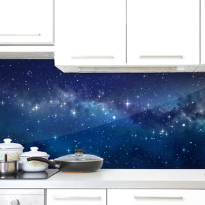 Stakla za kuhinje Deep space - PVC plošče / Pleksi steklo - s tiskom za kuhinjo, Zidne obloge PKU263-Life-decor.si