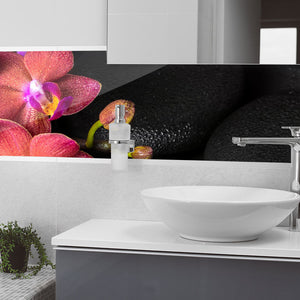 Stakla za kuhinje Spa flower - PVC plošče / Pleksi steklo - s tiskom za kuhinjo, Zidne obloge PKU319-Life-decor.si