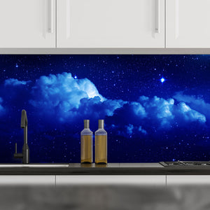 Stakla za kuhinje Starry sky - PVC plošče / Pleksi steklo - s tiskom za kuhinjo, Zidne obloge PKU273-Life-decor.si