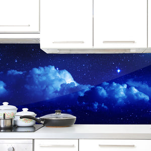 Stakla za kuhinje Starry sky - PVC plošče / Pleksi steklo - s tiskom za kuhinjo, Zidne obloge PKU273-Life-decor.si